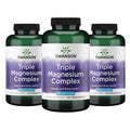 Swanson Triple Magnesium Complex 400 mg, 300 Vegan Capsules | Three Forms of Magnesium for Nerve, Muscle and Bone Health, Optimal Absorption and Healthy Stress Response