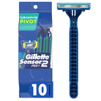 Sensor2 Plus Pivot Men's Disposable Razor, 21 Razors