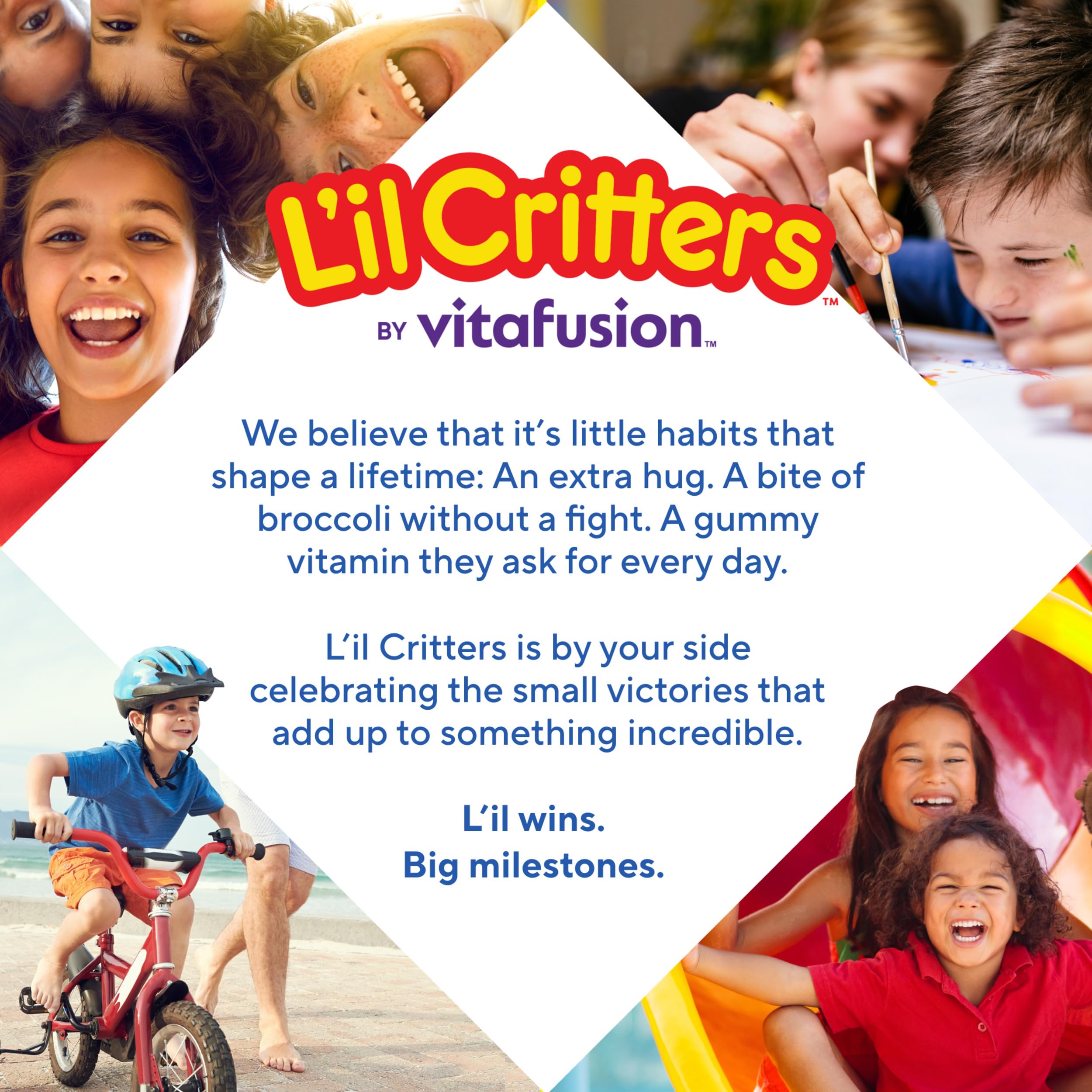 L'il Critters Kids Calcium and Vitamin D3 Gummies | 120 Gummy Vitamins | Assorted Fruit Flavors | Gluten-Free Children's Bone and Teeth Supplement