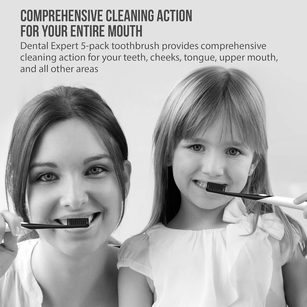 Buy now Soft Toothbrushes for Adults - Black Charcoal Toothbrush Ultra Soft for Sensitive Gums - Teeth Whitening Brush for Adults & Children [Extra Family Pack] Super Soft Tip Bristles at indiglob india