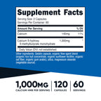 Nutricost HMB (Beta-Hydroxy Beta-Methylbutyrate) 1000mg, 120 Capsules | 500mg Per Capsule, 60 Servings - Gluten Free and GMO-Free