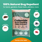 Cedarcide Original Cedar Granules – Cedar Chips for Home & Garden | Repels Ants, Aphids, Spiders, Mosquitos | Smells Great & Easy to Use | 1 Bag (8 lbs)