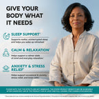 GABA L-Theanine Supplement 900 mg - Calm, Sleep & Relaxation - 120 Caps | GABA 750 mg, L-Theanine 150 mg with Magnesium & Vitamin B6 - Melatonin-Free & Non-Habit Forming - Vegan, Laboratory Tested