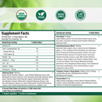 Nested Naturals Super Greens Daily Superfood Powder - Certified USDA Organic Green Powder w/Whole Foods, Spirulina Powder, Wheat & Barley Grass - Probiotics, Fiber & Enzymes - Original, 60 Servings