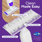 30 Pack Power Mop Refills, Pads for Swiffer PowerMop – Upgraded Design with Full Width, Improved Absorbent Layer, 5X Cleaning – Heavy Duty Replacement Compatible with Swiffer Power Mop Pads, Bulk Pack