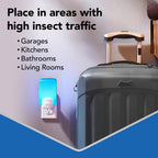 Raid Essentials Flying Insect Light Trap Starter Kit, 2 Plug-in Devices + 2 Cartridges, Featuring Light Powered Attraction