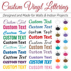 Rapid Vinyl Custom Vinyl Wall Lettering Decal Personalized Design and Create Your Own (Multiple Sizes, Fonts, & Colors) Indoor or Outdoor. Perfect for Walls and Special Projects