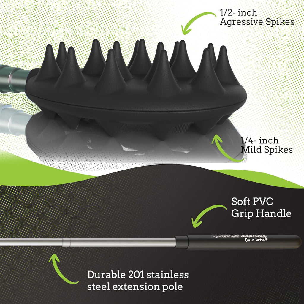 Buy now Cactus Scratcher Extendable Telescopic Back Scratcher - Extends 29" Long Double Sided Retractable Scratching Tool for Hand, Neck, Head, and Body - Universal Gift for Family, Pets, and Friends, Black at indiglob india