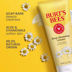 Buy now Burt's Bees Face Wash, Deep Facial Cleansing Cream, College Back to School Dorm Essentials, All Natural Cleanser with Chamomile, 6 Ounce (Pack of 3) (Packaging May Vary) at indiglob india