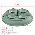 ChériKid Toddler Plates with Suction, Silicone Suction Plates for Baby