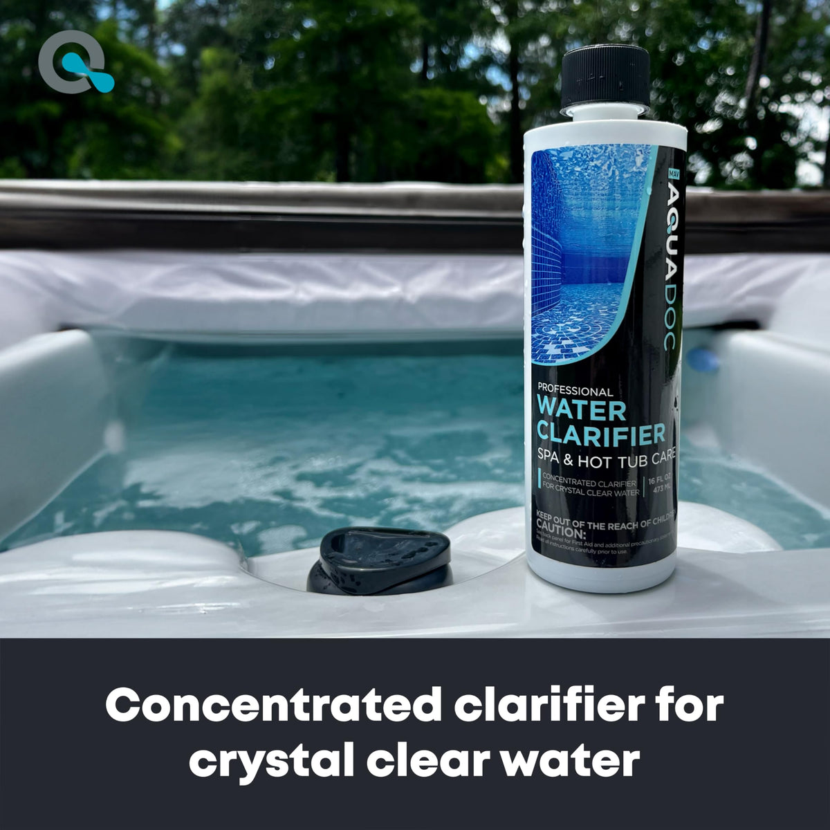AquaDoc Hot Tub Clarifier - Spa Clarifier for Cloudy Water Treatment 16oz