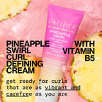 Buy now Pacifica Pineapple Swirl Curl Defining Cream â€“ Curl Cream for Curly Hair, Curly Hair Products with Coconut Oil and Hyaluronic Acid, Styling for Bouncy Waves Without Crunch - 4 Oz at indiglob india