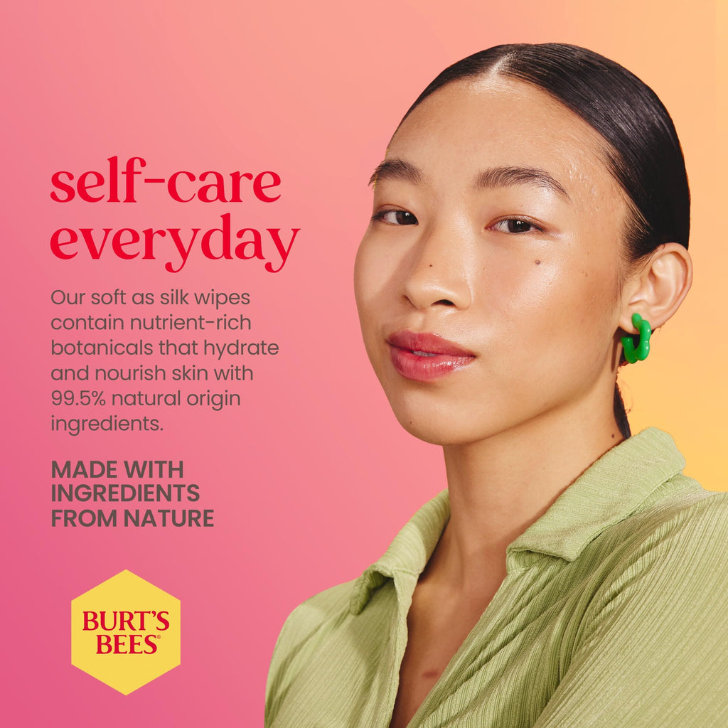 Buy now Burt's Bees Pink Grapefruit Face Wipes, for All Skin Types, Hydrating Makeup Remover & Facial Cleansing Towelettes, 30 Ct. (3-Pack) at indiglob india