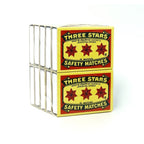 Three Stars Safety Matches, 10 pack