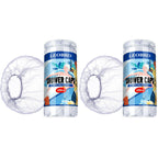 LEOBRO 100PCS Disposable Shower Caps, Shower Caps for Women Disposable, Clear Plastic Shower Cap, Plastic Hair Caps for Hair Treatment, Regular Size 17.3 INCH