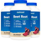 Nutricost Beet Root 2400mg, 180 Capsules, CCOF Certified Made with Organic | Superfood, 60 Servings
