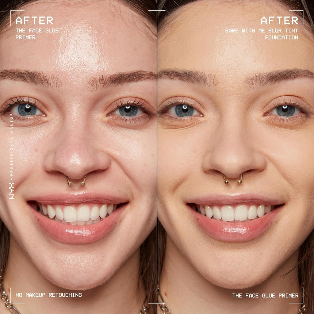 Buy now NYX PROFESSIONAL MAKEUP The Face Glue Gripping Primer, Hydrating Makeup Primer with Up To 24HR Wear, Vegan & Cruelty Free at indiglob india
