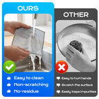 Solara Lux Scrub Cloths,Dual Action Scrubber Pads with Soft Cotton Cloth Backing, Multi-Purpose Kitchen Cleaning Rags for Stove, Bathroom, Stainless Steel, Non-Scratch & Absorbent (6+6 Combo)