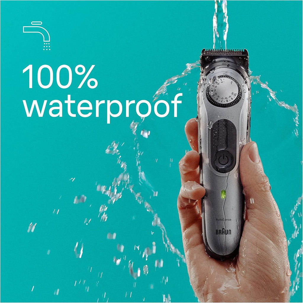 Buy now Braun All-in-One Style Kit Series 7 7410, 8-in-1 Trimmer for Men with Beard Trimmer, Body Trimmer for Manscaping, Hair Clippers & More, Sharpest Blade, 40 Length Settings, Waterproof at indiglob india