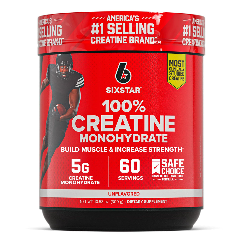 Six Star Creatine Monohydrate Powder, X3 (Fruit Punch) - 30 Servings | Flavored Creatine Powder Monohydrate Supplement for Muscle Building & Performance, Post Workout Supplement for Men, Women