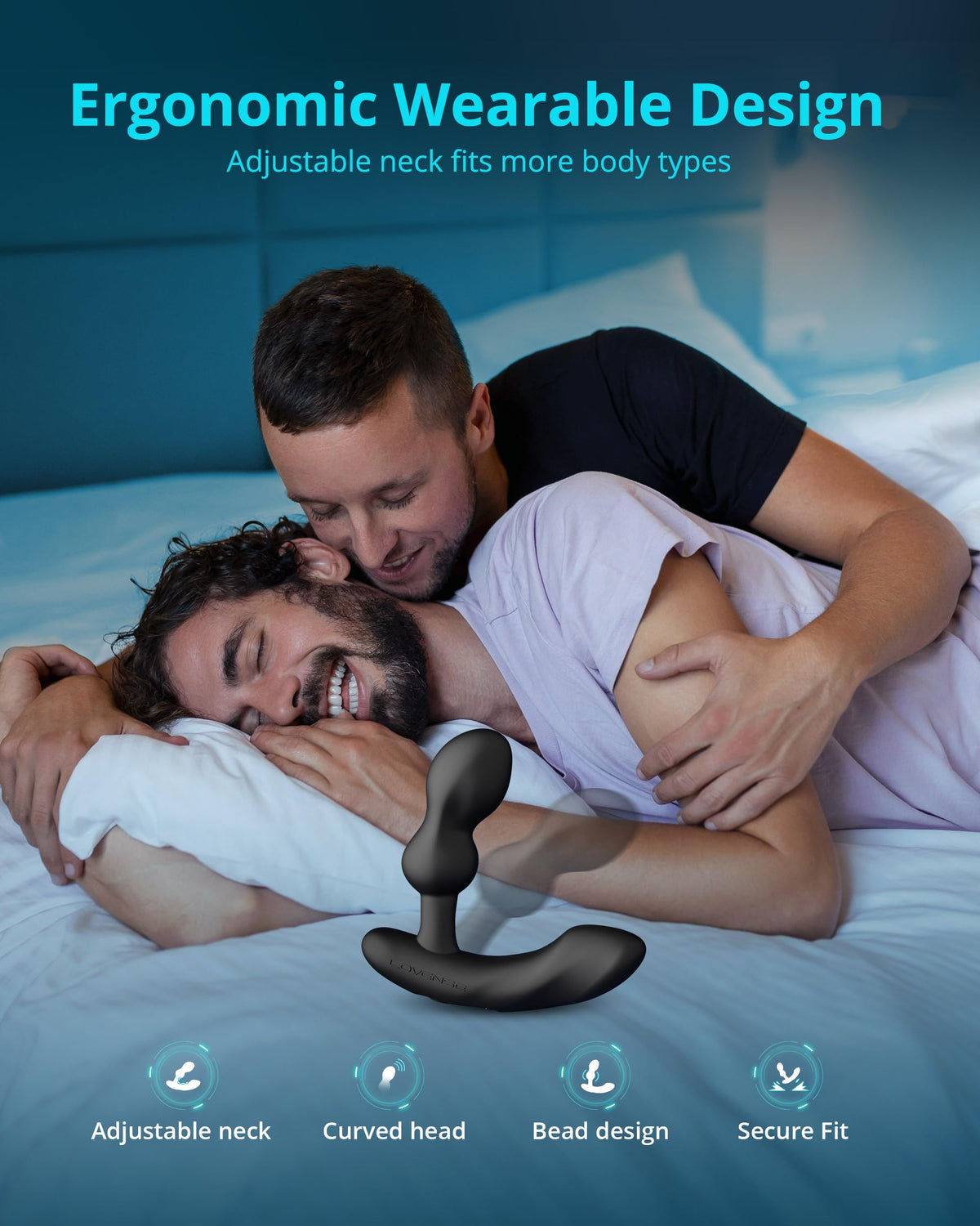 LOVENSE Edge 2 Prostate Massager Vibrating Butt Plug, Remote Anal Vibrator