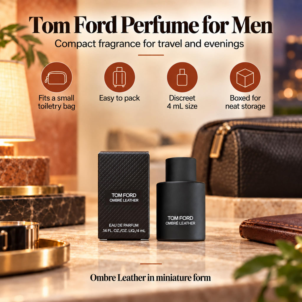 Tom Ford Ombre Leather Eau de Parfum Mini 0.14 fluid ounce 4ml splash bottle boxed