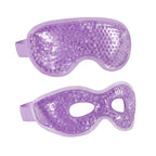 2PCS Gel Eye Mask Reusable Cold Therapy Gel Bead Eye Mask for Puffiness/Dark Circles/Eye Bags/Dry Eyes/Headaches/Migraines/Stress Relief, Cold Compress Mask (Pink)