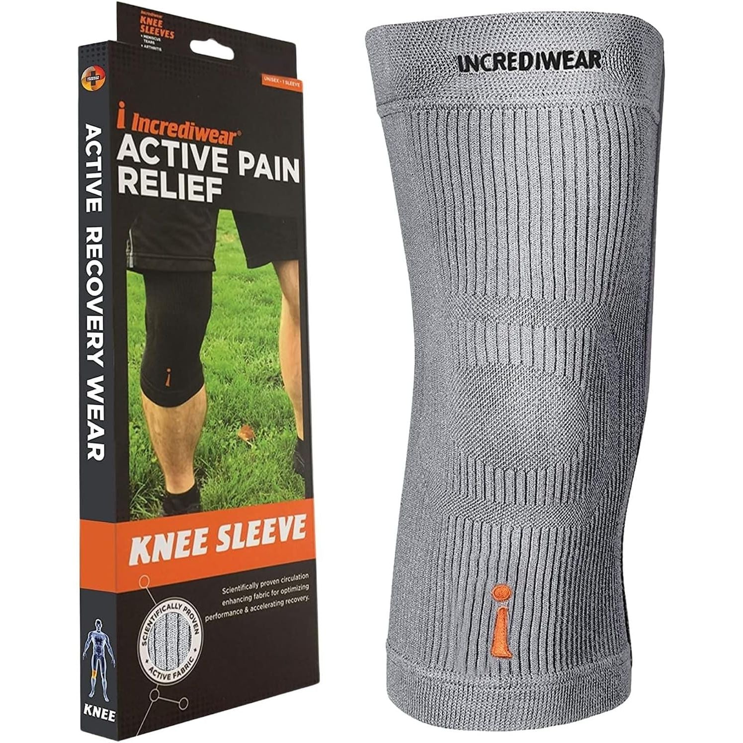 Buy now Incrediwear Knee Sleeve â€“ Knee Braces for Knee Pain, Joint Pain Relief, Swelling, Inflammation Relief, and Circulation, Knee Support for Women and Men X-Large Grey at indiglob india