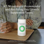 Nutrafol Women Hair Growth Supplements, Ages 18-44, Vegan, 1-Month Bottle | #1 Dermatologist-Recommended Hair Growth Supplement Brand, Clinically Tested for Visibly Thicker Hair and Scalp Coverage