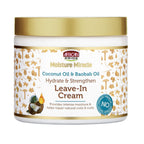 African Pride Moisture Miracle Coconut Oil & Baobab Oil Leave-In Hair Cream (3 Pack) - Provides Intense Moisture & Helps Repair Natural Coils & Curls, Hydrates & Strengthens, 18 oz