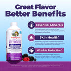 MaryRuth's Liquid Nighttime Liquid Multimineral + Skin Renew | Clinically Shown in Women to Reduce Fine Wrinkle & Improve Skin Firmness | Sepitone | NO Melatonin | Magnesium | Vegan | 15 Servings