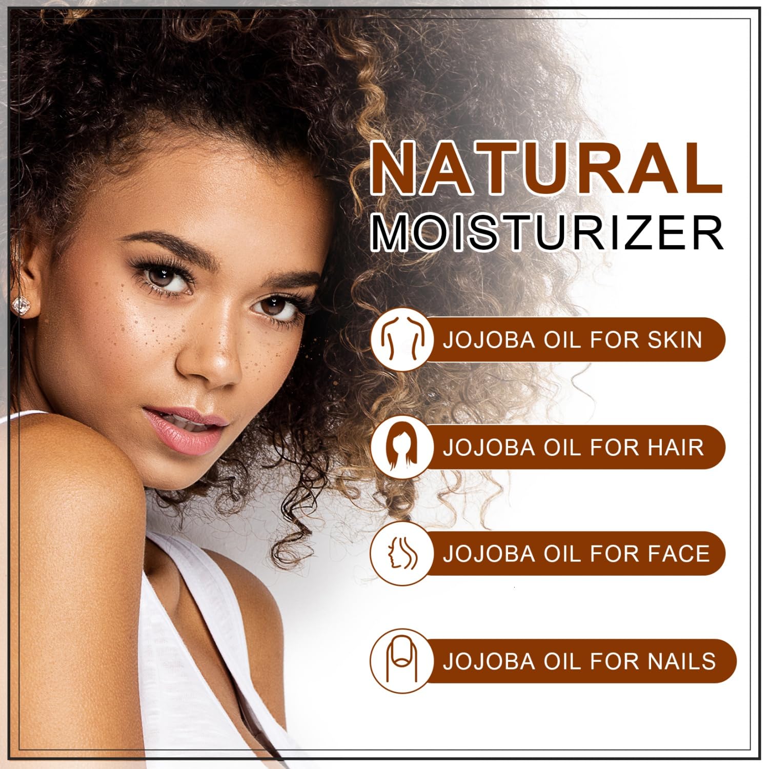 Yoken Organic Jojoba Oil 16oz, USDA Certified Cold Pressed for Skin Care | Cold Pressed Body Oil Women After Shower Unscented Carrier Massage Moisturizer Hydrating Nourishing Essential Mixing
