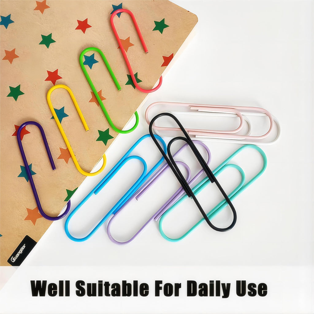 50 Pack 4 Inches Jumbo Paper Clips Extra Large Mega Paperclips