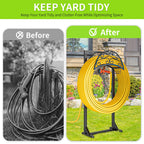 Garden Hose Holder, Rustproof Water Hose Reel for Outside