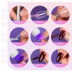 UV Nail Lamp - UV Light for Gel Nails, Flash Cure Lamp | LED Gooseneck Flash Cure Lamp for Nails, Manicure Dryer Black Light with Clamp, 365+395nm 5V 3W 4 Levels Dimming White