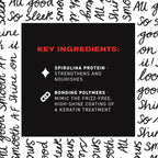 IGK Good Behavior Spirulina Protein Smoothing Spray, Heat Protectant, 5.6Oz | Keratin-Like Treatment, Frizz Control, Sleek Shiny Hair Blowout, Lightweight, 450°F Protection, Vegan + Color-Safe