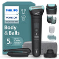 Philips Norelco Body Groomer 7000 Series, Waterproof Men's Full Body Groomer with Travel Case, Triple Protect Shave System & Body Hair Trimmer with Contour-Following 2D Flexing Head, BG7490/50