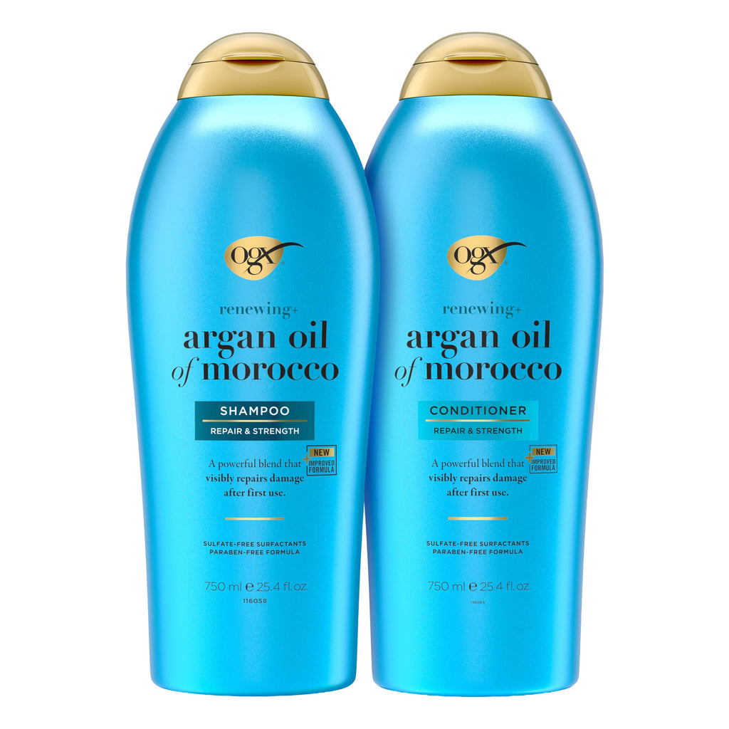 OGX Renewing + Argan Oil of Morocco Shampoo & Conditioner, 2 x 13 fl. oz