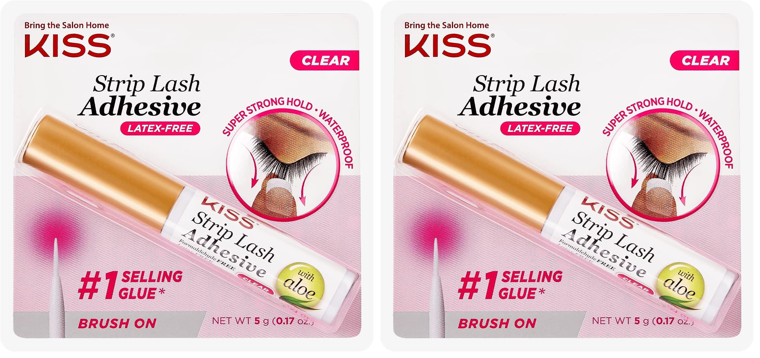 Buy now KISS Lash Adhesive, Lash Glue, 24hr Strip Eyelash Adhesive, Clear, Includes Lash Adhesive, Long Lasting Wear, Can Be Used with Strip Lashes and Lash Clusters at indiglob india