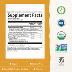 Garden of Life Organics Extra Strength Turmeric Inflammatory Response 60 Tablets-100mg Curcumin (95% Curcuminoids) Black Pepper, Probiotics, Organic Non-GMO Vegan Gluten Free Herbal Supplement