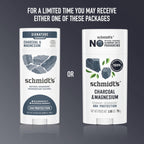 Schmidt's Aluminum-Free Vegan Deodorant Charcoal & Magnesium with 2.65 oz