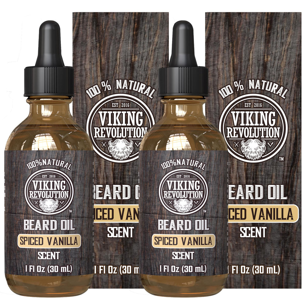 Buy now Viking Revolution Beard Oil with Clary Sage for Men - Natural Blend with Argan and Jojoba Oils for Softening, Strengthening, and Moisturizing at indiglob india