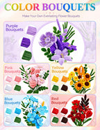 1600Pcs Pipe Cleaners Bulk for Crafts, DIY Pipe Cleaners Flowers Kit Handle