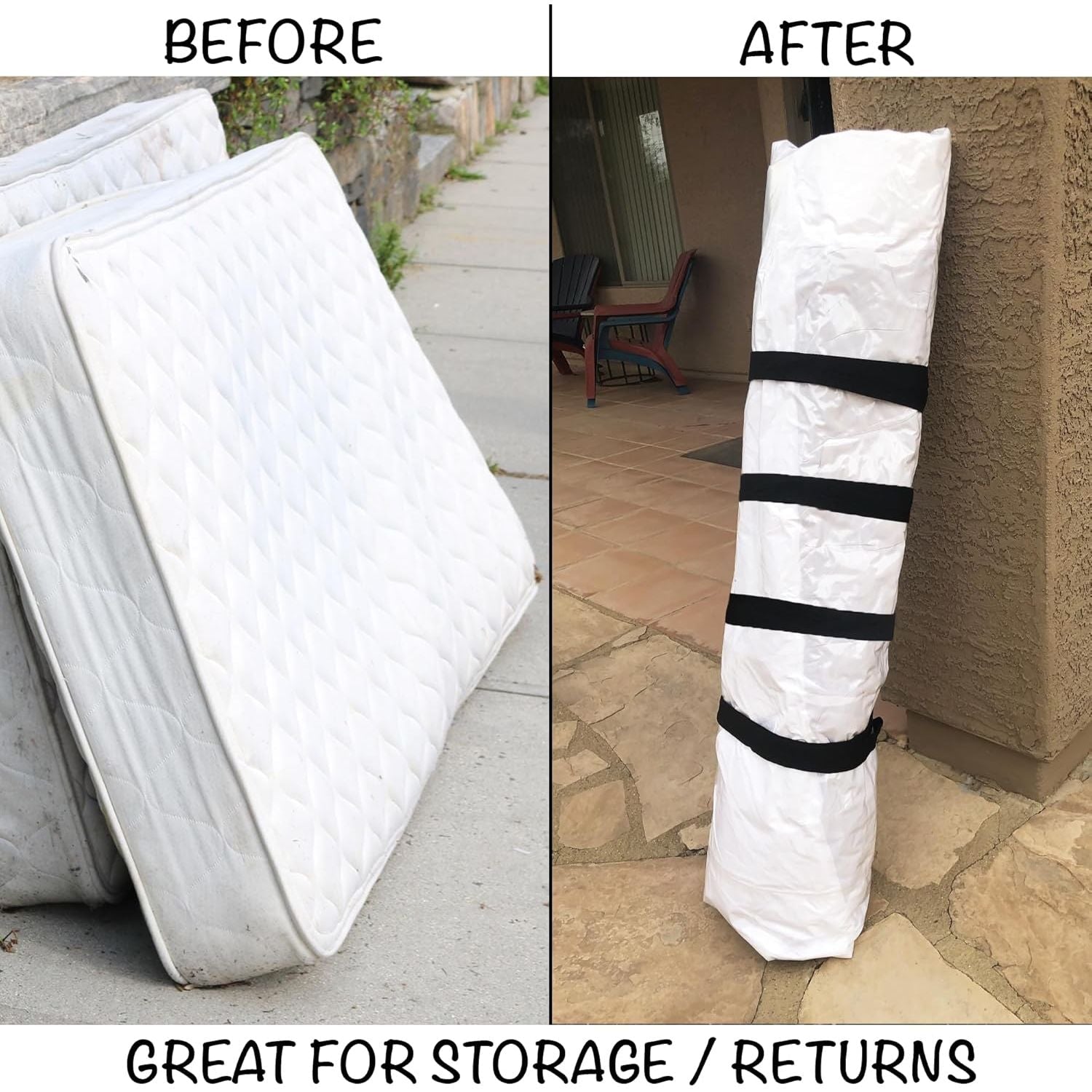 Buy now Mattress Vacuum Bag for Moving, Vacuum Seal Mattress Bag for Memory Foam or Inner Spring Mattresses, Compression and Storage for Returns, Leakproof Valve and Double Zip Seal (Queen/Full/Full-XL) at indiglob india