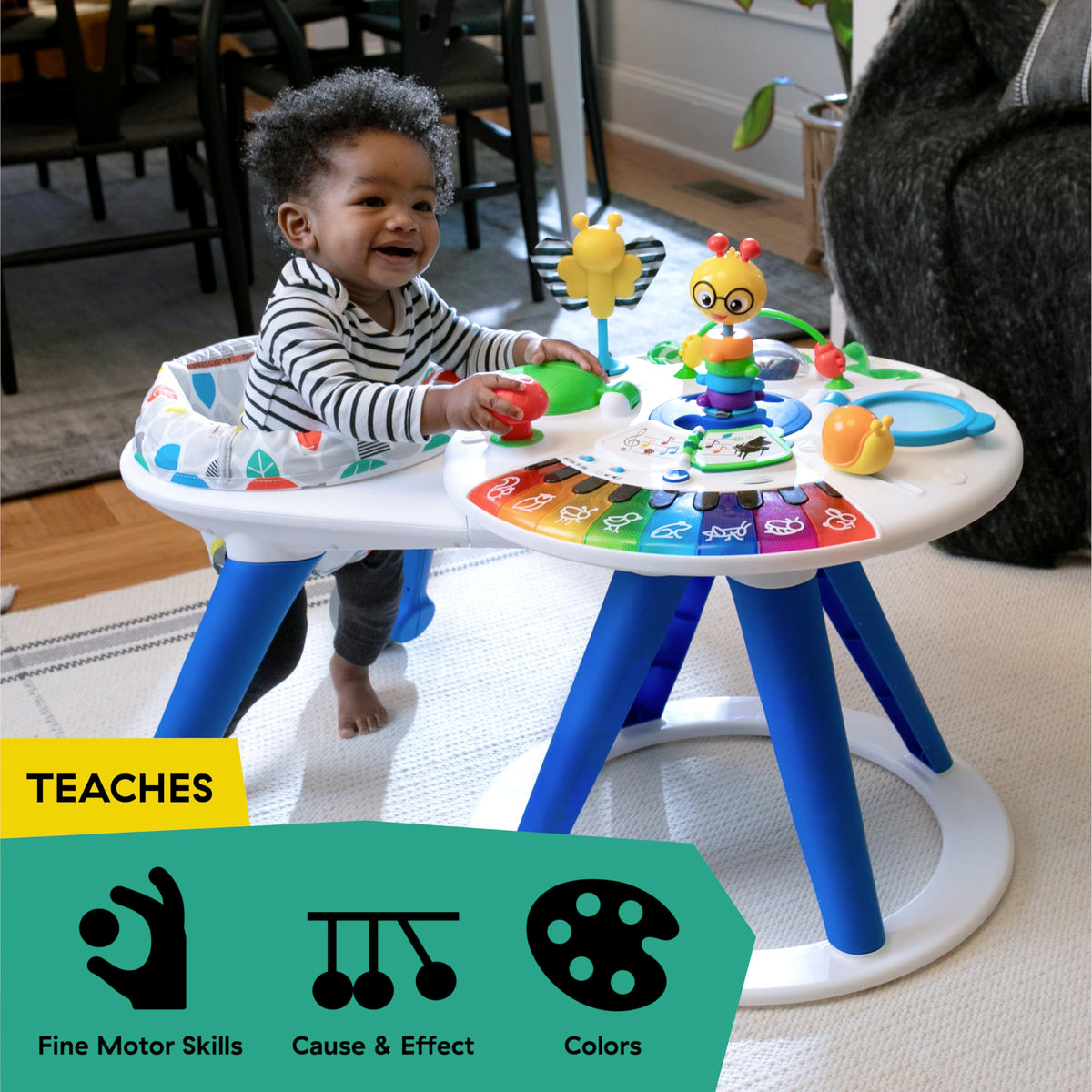Baby Einstein 4-in-1 Activity Center & Walker with Piano, Age 6M+