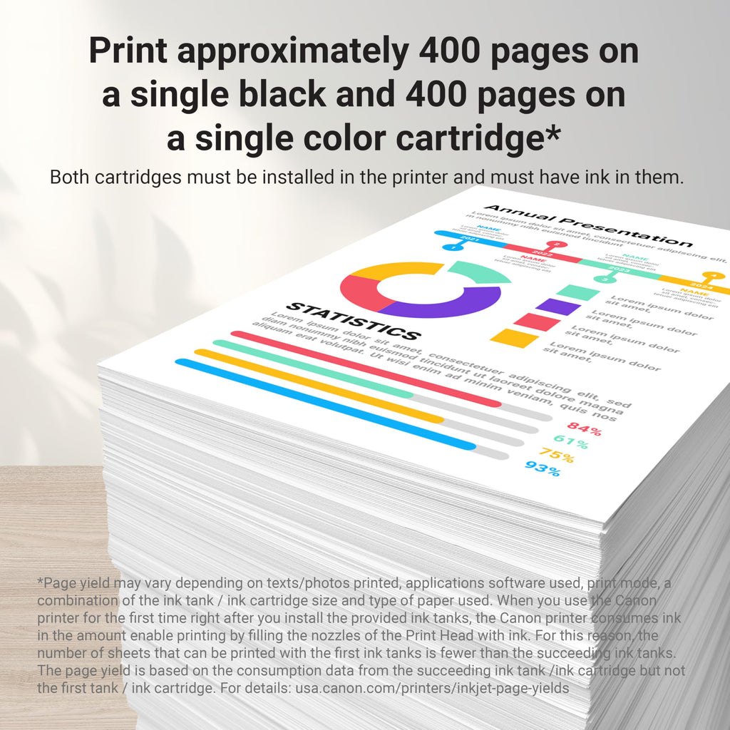 Canon PG-295XL/CL-286XL Genuine Ink Value Pack (2 Cartridges), Compatible with TR7120, TS6520, TS4320