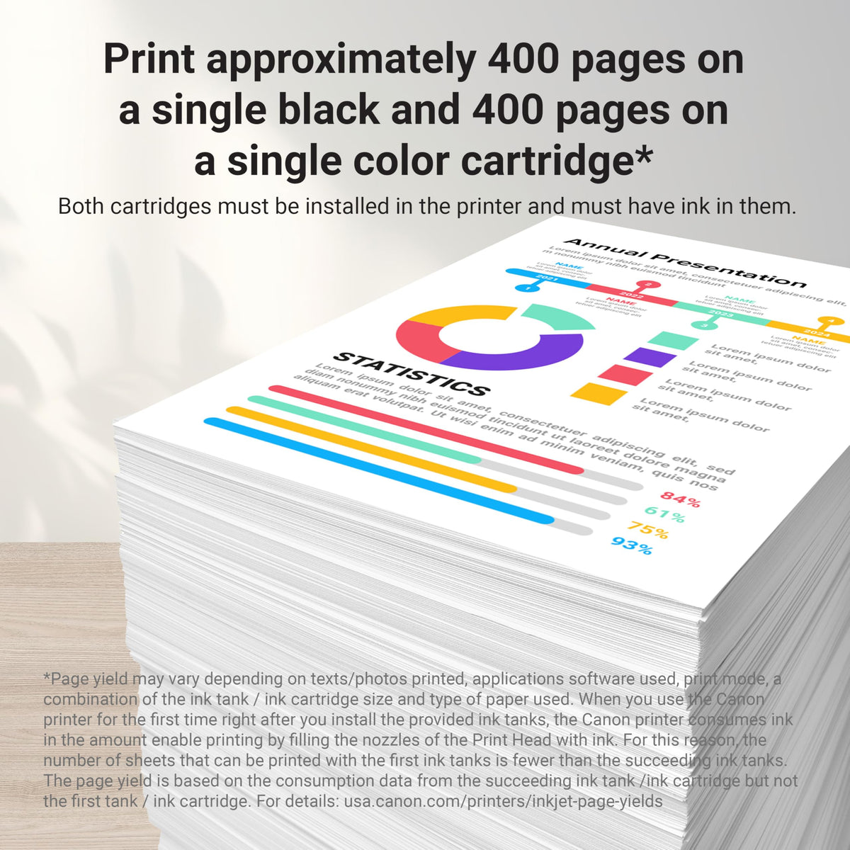 Canon PG-295XL/CL-286XL Genuine Ink Value Pack (2 Cartridges), Compatible with TR7120, TS6520, TS4320