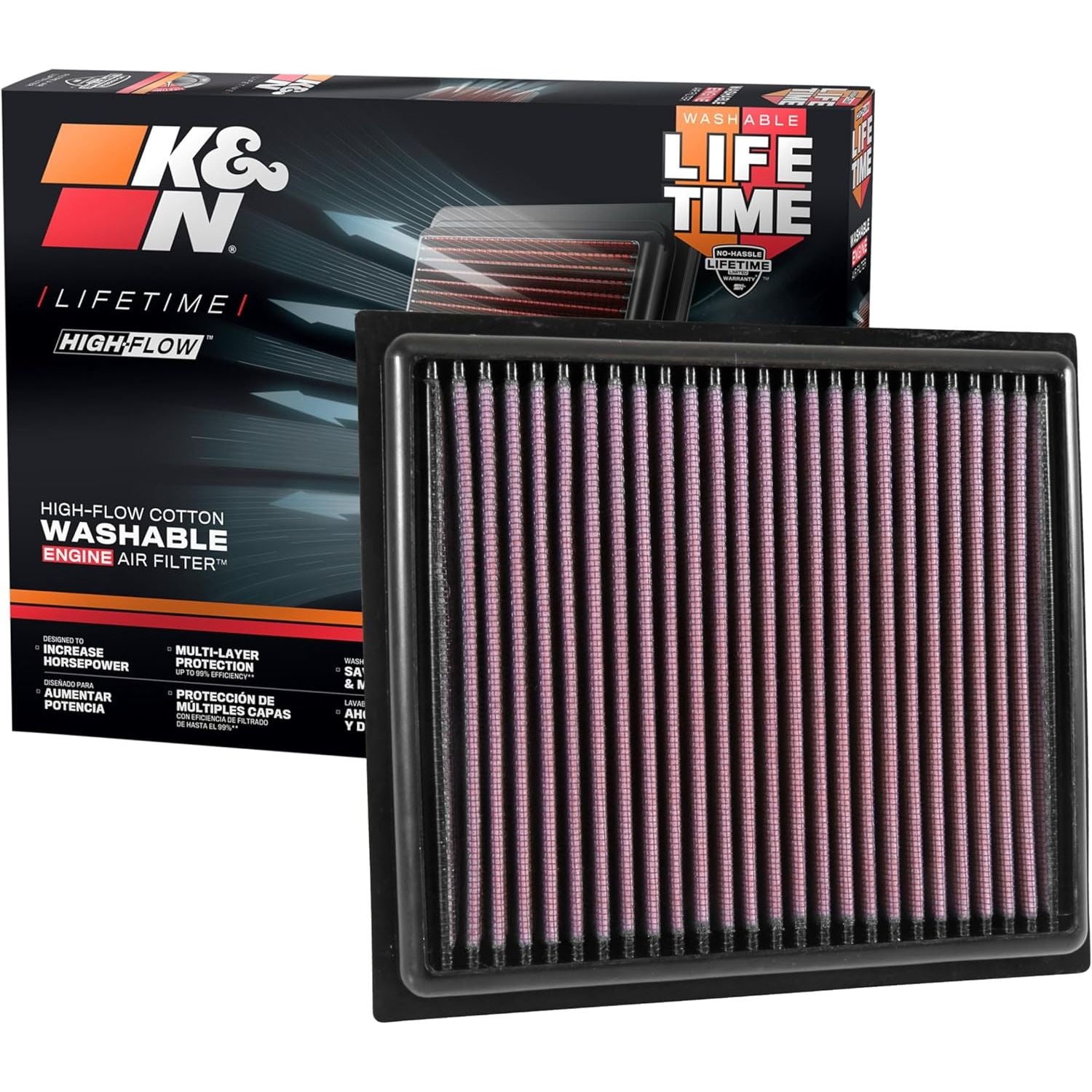 Buy now K&N High-Flow Original Lifetime Engine Air Filter: Increase Power: Premium, Washable: Compatible with 2014-2025 Alfa Romeo/Fiat/Jeep/Ram: Tonale, 500, Toro, Compass, Renegade, Promaster, 33-5034 Default at indiglob india