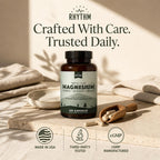 Natural Rhythm Triple Calm Magnesium Complex - 120 Capsules, Chelated Magnesium Glycinate, Taurate & Malate, High Absorption Supplement for Sleep, Stress, Muscle & Heart Support, Non-GMO, Vegan