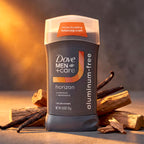 DOVE MEN + CARE Aluminum‑Free Deodorant Stick for Men, Vanilla Bean & Sandal Wood Mood Boosting Scent, 72HR Odor Protection, 3 oz